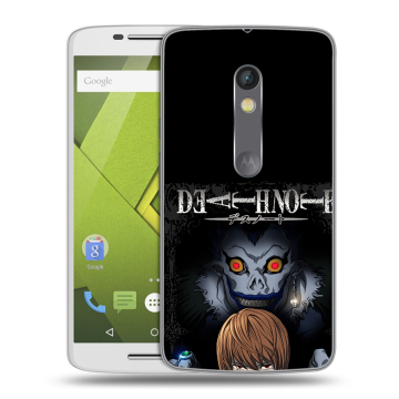 Пластиковый чехол на Motorola Moto X Play с принтом Death note Тетрадь смерти Пластиковый чехол на Motorola Moto X Play с принтом Death note Тетрадь смерти