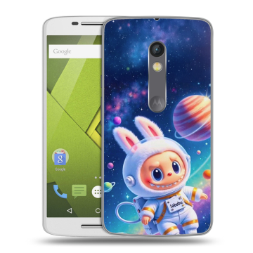 Пластиковый чехол на Motorola Moto X Play с принтом Labubu Лабубу