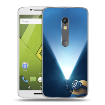 Пластиковый чехол на Motorola Moto X Play с принтом Миньоны