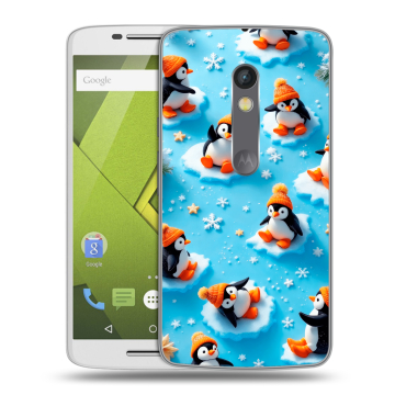 Пластиковый чехол на Motorola Moto X Play с принтом Новый год Пластиковый чехол на Motorola Moto X Play с принтом Новый год