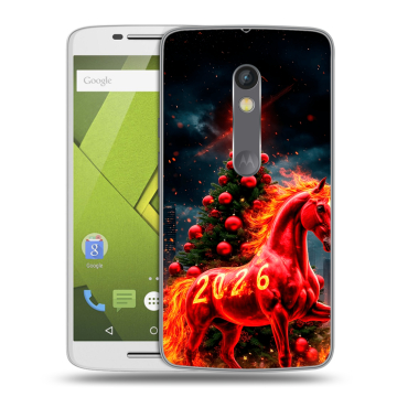 Пластиковый чехол на Motorola Moto X Play с принтом Новый год Пластиковый чехол на Motorola Moto X Play с принтом Новый год
