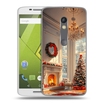 Пластиковый чехол на Motorola Moto X Play с принтом Новый год Пластиковый чехол на Motorola Moto X Play с принтом Новый год