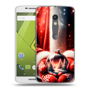 Пластиковый чехол на Motorola Moto X Play с принтом Новый год Пластиковый чехол на Motorola Moto X Play с принтом Новый год