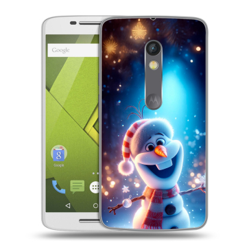 Пластиковый чехол на Motorola Moto X Play с принтом Новый год Пластиковый чехол на Motorola Moto X Play с принтом Новый год