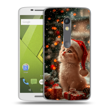 Пластиковый чехол на Motorola Moto X Play с принтом Новый год Пластиковый чехол на Motorola Moto X Play с принтом Новый год