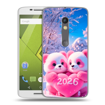 Пластиковый чехол на Motorola Moto X Play с принтом Новый год Пластиковый чехол на Motorola Moto X Play с принтом Новый год