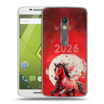 Пластиковый чехол на Motorola Moto X Play с принтом Новый год Пластиковый чехол на Motorola Moto X Play с принтом Новый год