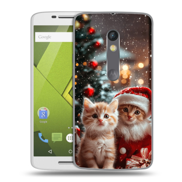 Пластиковый чехол на Motorola Moto X Play с принтом Новый год Пластиковый чехол на Motorola Moto X Play с принтом Новый год