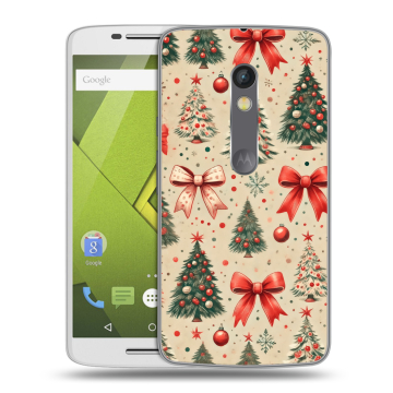 Пластиковый чехол на Motorola Moto X Play с принтом Новый год Пластиковый чехол на Motorola Moto X Play с принтом Новый год