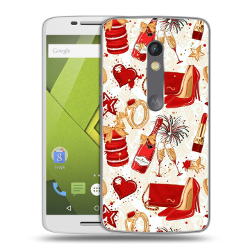 Пластиковый чехол на Motorola Moto X Play с принтом Новый год Пластиковый чехол на Motorola Moto X Play с принтом Новый год