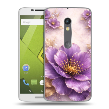 Пластиковый чехол на Motorola Moto X Play с принтом женский
