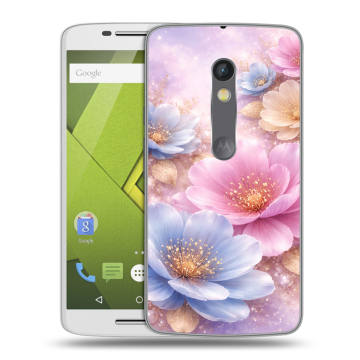 Пластиковый чехол на Motorola Moto X Play с принтом женский