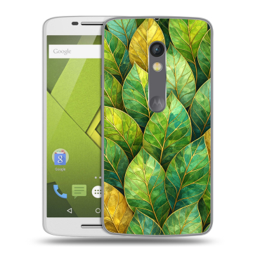 Пластиковый чехол на Motorola Moto X Play с принтом женский