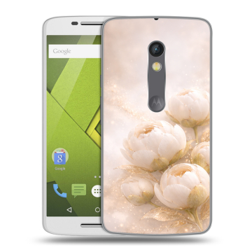 Пластиковый чехол на Motorola Moto X Play с принтом женский