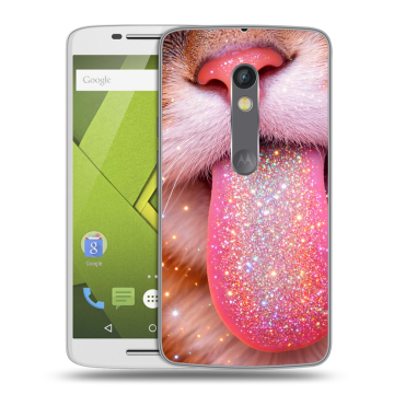 Пластиковый чехол на Motorola Moto X Play с принтом для девочек