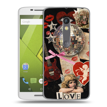Пластиковый чехол на Motorola Moto X Play с принтом для девочек Пластиковый чехол на Motorola Moto X Play с принтом для девочек