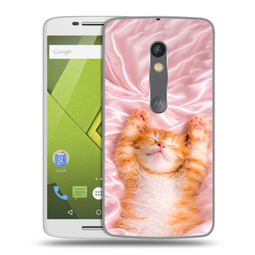 Пластиковый чехол на Motorola Moto X Play с принтом женский