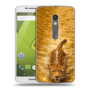 Пластиковый чехол на Motorola Moto X Play с принтом женский