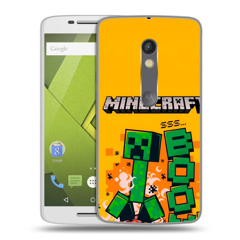 Пластиковый чехол на Motorola Moto X Play с принтом Майнкрафт Minecraft Пластиковый чехол на Motorola Moto X Play с принтом Майнкрафт Minecraft