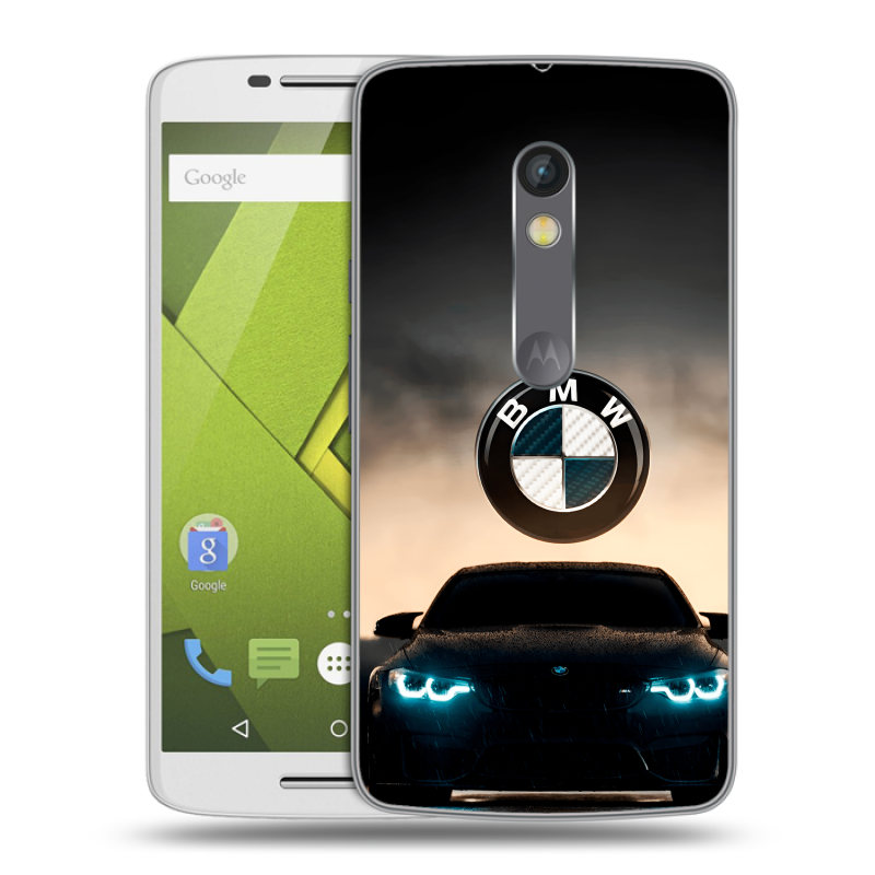 Пластиковый чехол на Motorola Moto X Play с принтом БМВ BMW Пластиковый чехол на Motorola Moto X Play с принтом БМВ BMW