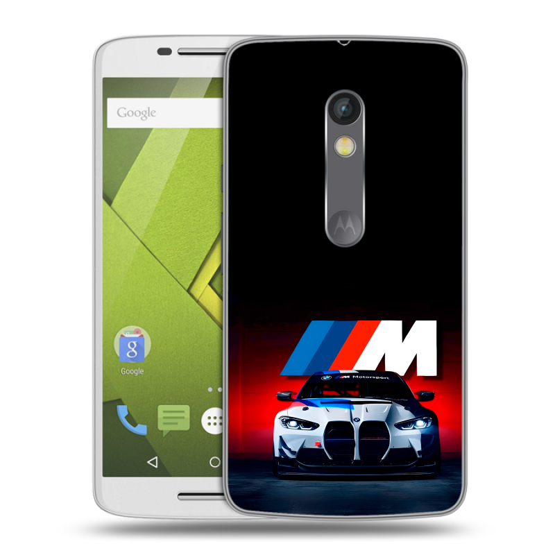 Пластиковый чехол на Motorola Moto X Play с принтом БМВ BMW Пластиковый чехол на Motorola Moto X Play с принтом БМВ BMW