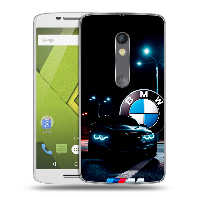 Пластиковый чехол на Motorola Moto X Play с принтом БМВ BMW Пластиковый чехол на Motorola Moto X Play с принтом БМВ BMW