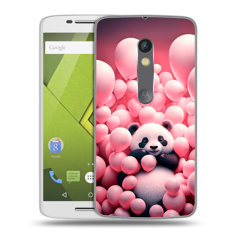 Пластиковый чехол на Motorola Moto X Play с принтом Панда Пластиковый чехол на Motorola Moto X Play с принтом Панда