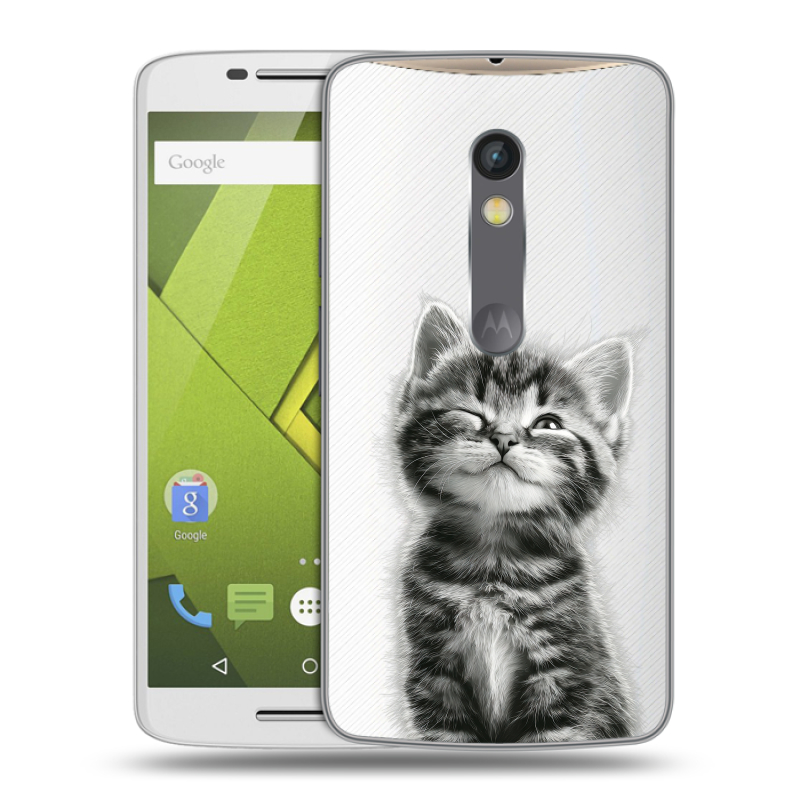Пластиковый чехол на Motorola Moto X Play с принтом Котенок Пластиковый чехол на Motorola Moto X Play с принтом Котенок