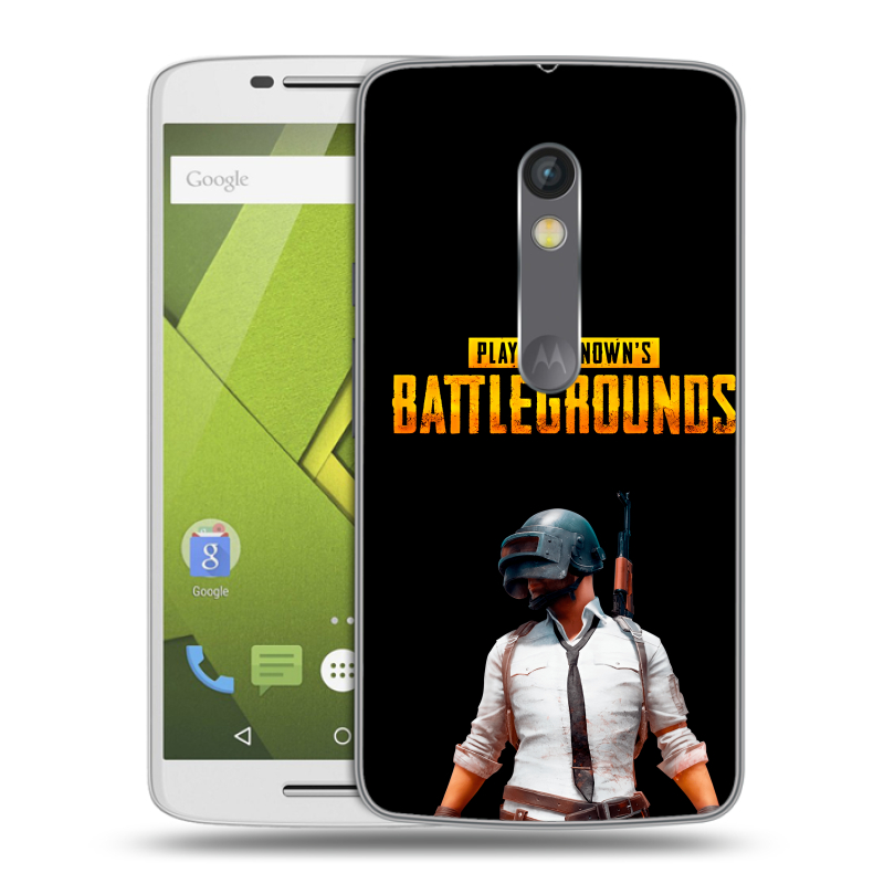 Пластиковый чехол на Motorola Moto X Play с принтом PUGB ПАГБ Пластиковый чехол на Motorola Moto X Play с принтом PUGB ПАГБ