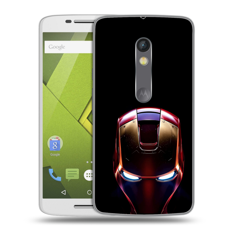 Пластиковый чехол на Motorola Moto X Play с принтом IronMan Железный человек Пластиковый чехол на Motorola Moto X Play с принтом IronMan Железный человек