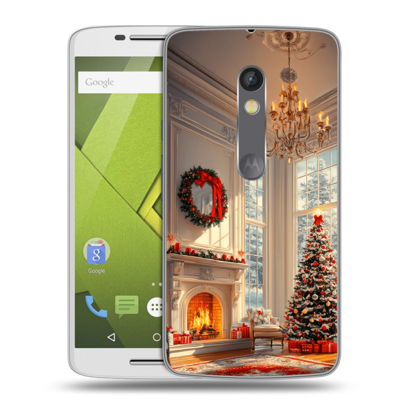 Пластиковый чехол на Motorola Moto X Play с принтом Новый год Пластиковый чехол на Motorola Moto X Play с принтом Новый год
