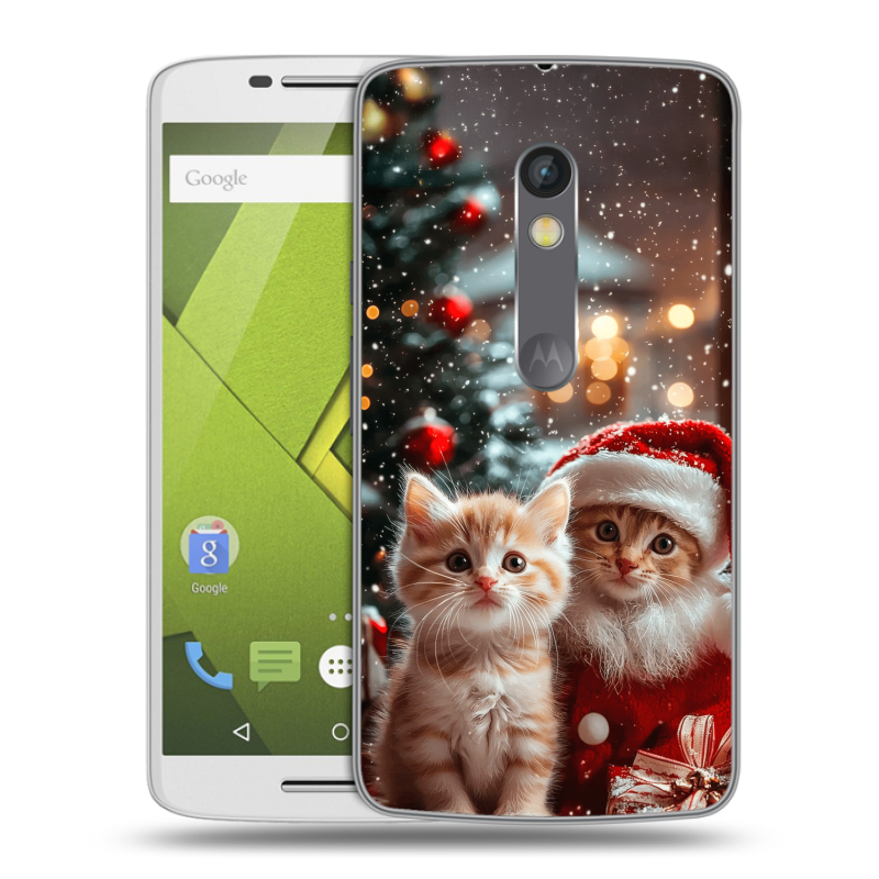 Пластиковый чехол на Motorola Moto X Play с принтом Новый год Пластиковый чехол на Motorola Moto X Play с принтом Новый год