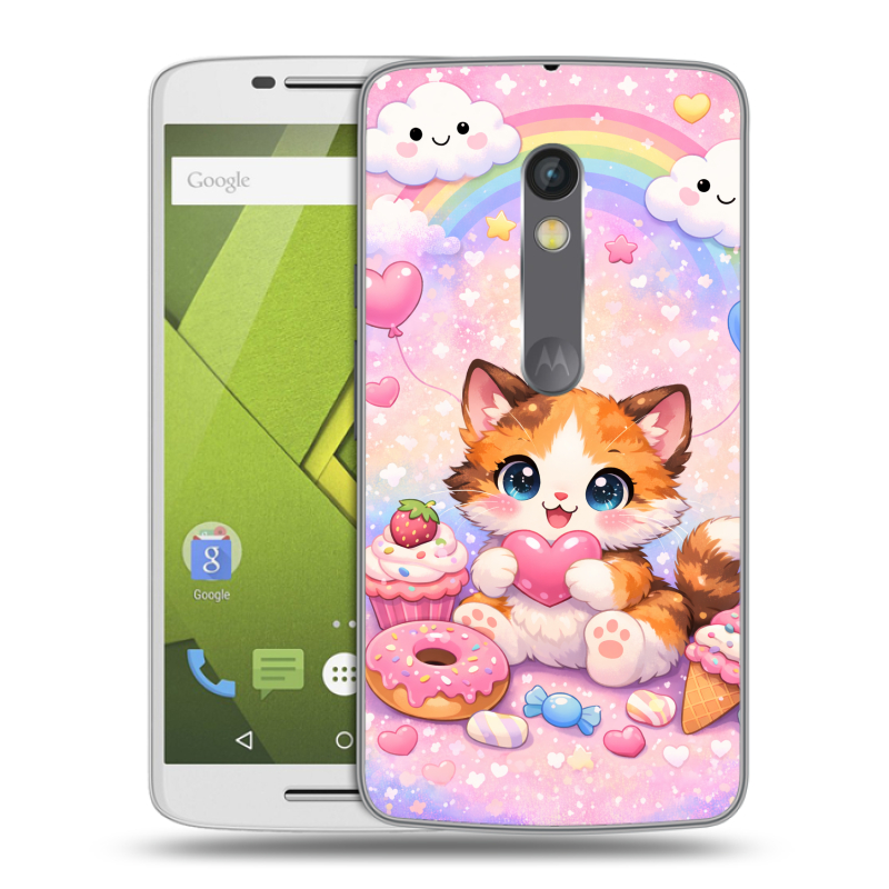 Пластиковый чехол на Motorola Moto X Play с принтом для девочек Пластиковый чехол на Motorola Moto X Play с принтом для девочек
