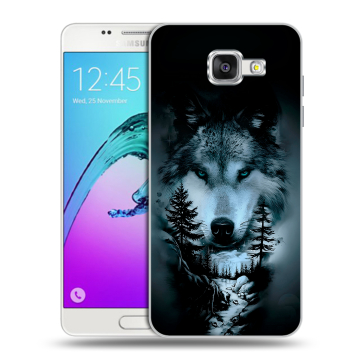 Силиконовый чехол на Samsung Galaxy A5 (2016) с принтом Лесной волк Силиконовый чехол на Samsung Galaxy A5 (2016) с принтом Лесной волк