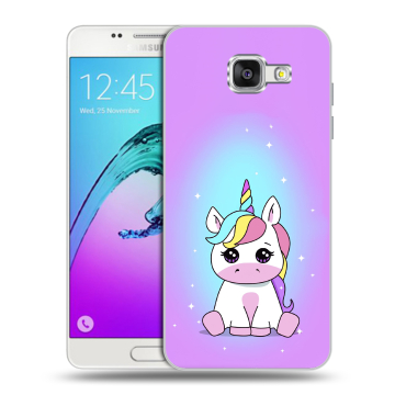 Силиконовый чехол на Samsung Galaxy A5 (2016) с принтом Единорог Силиконовый чехол на Samsung Galaxy A5 (2016) с принтом Единорог
