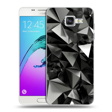 Силиконовый чехол на Samsung Galaxy A5 (2016) с принтом Черные кристаллы Силиконовый чехол на Samsung Galaxy A5 (2016) с принтом Черные кристаллы