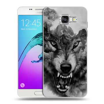 Силиконовый чехол на Samsung Galaxy A5 (2016) с принтом Волк Силиконовый чехол на Samsung Galaxy A5 (2016) с принтом Волк