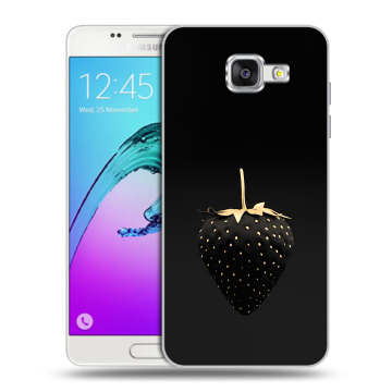 Силиконовый чехол на Samsung Galaxy A5 (2016) с принтом Черная клубника Силиконовый чехол на Samsung Galaxy A5 (2016) с принтом Черная клубника
