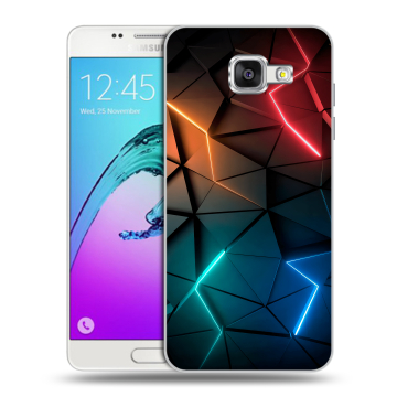 Силиконовый чехол на Samsung Galaxy A5 (2016) с принтом Абстракция неон Силиконовый чехол на Samsung Galaxy A5 (2016) с принтом Абстракция неон