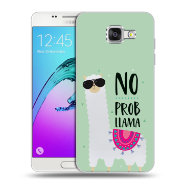Силиконовый чехол на Samsung Galaxy A5 (2016) с принтом Лама Силиконовый чехол на Samsung Galaxy A5 (2016) с принтом Лама