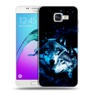 Силиконовый чехол на Samsung Galaxy A5 (2016) с принтом Волки Силиконовый чехол на Samsung Galaxy A5 (2016) с принтом Волки