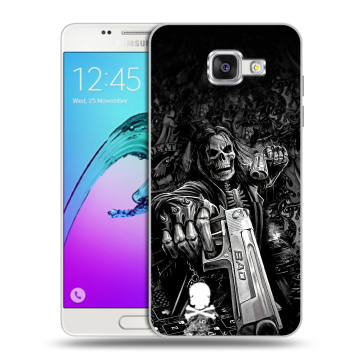 Силиконовый чехол на Samsung Galaxy A5 (2016) с принтом Скелет Силиконовый чехол на Samsung Galaxy A5 (2016) с принтом Скелет