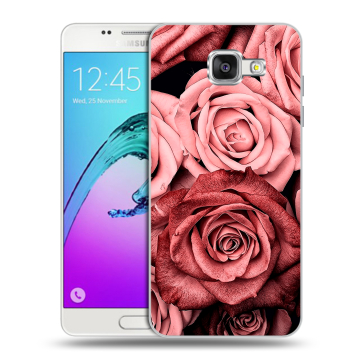 Силиконовый чехол на Samsung Galaxy A5 (2016) с принтом Цветы розы Силиконовый чехол на Samsung Galaxy A5 (2016) с принтом Цветы розы
