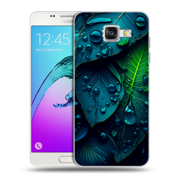 Силиконовый чехол на Samsung Galaxy A5 (2016) с принтом Листья Силиконовый чехол на Samsung Galaxy A5 (2016) с принтом Листья