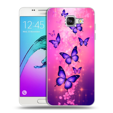 Силиконовый чехол на Samsung Galaxy A5 (2016) с принтом Бабочки