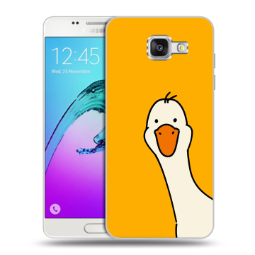 Силиконовый чехол на Samsung Galaxy A5 (2016) с принтом Утка Силиконовый чехол на Samsung Galaxy A5 (2016) с принтом Утка