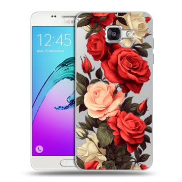 Силиконовый чехол на Samsung Galaxy A5 (2016) с принтом Розы