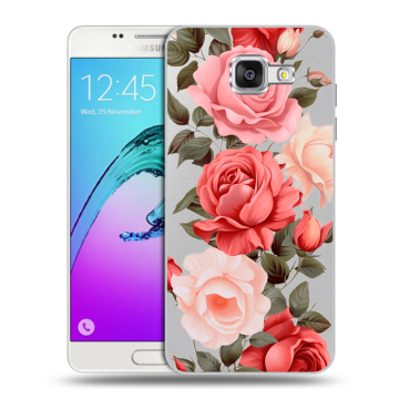 Силиконовый чехол на Samsung Galaxy A5 (2016) с принтом Розы Силиконовый чехол на Samsung Galaxy A5 (2016) с принтом Розы