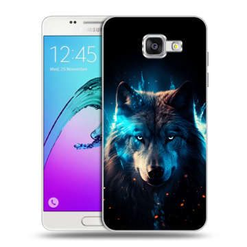 Силиконовый чехол на Samsung Galaxy A5 (2016) с принтом Волк ночной