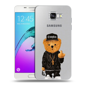 Силиконовый чехол на Samsung Galaxy A5 (2016) с принтом Плюшевый медведь